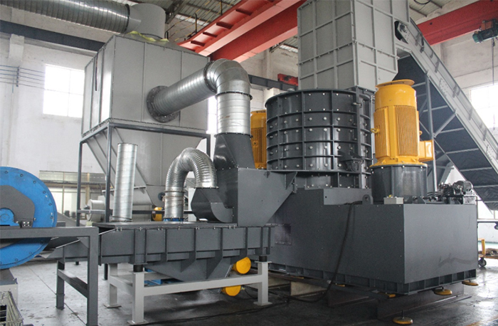 空調(diào)外殼撕碎機(jī)生產(chǎn)線