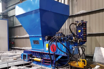 天津某新材料公司鋁箔壓塊案例 