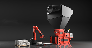 鋁箔邊角料自動(dòng)壓縮碼垛線